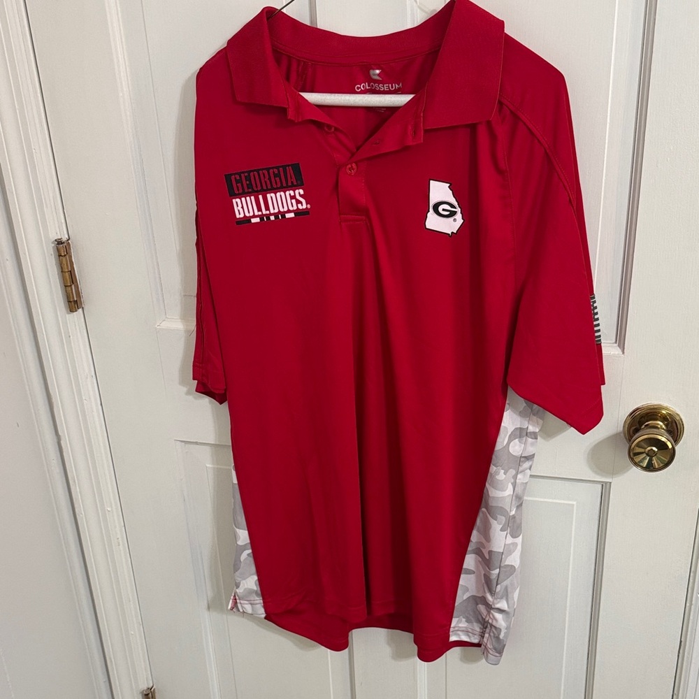 Colosseum Red Georgia Bulldogs Polo